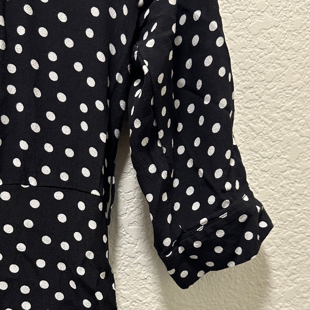 Zara Black and White Polka Dot Jumpsuit - Picture 5 of 6
